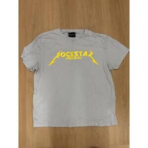 Rockstar Original Men's Light Blue T-Shirt Size Large